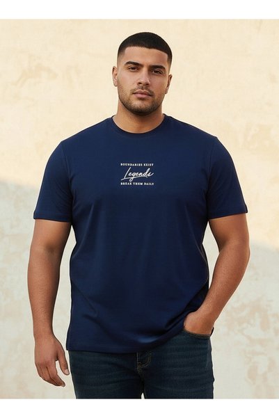 Maxim Men Regular Fit Crew Neck Short Sleeves Slogan Print T-shirt