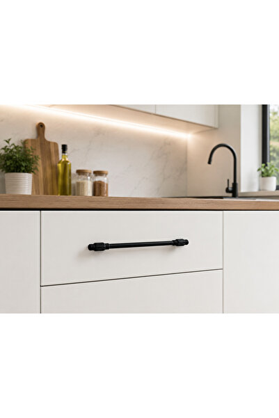 Haskan Mızrak Kulp 160mm Siyah. Dolap, Çekmece ve Mobilya için