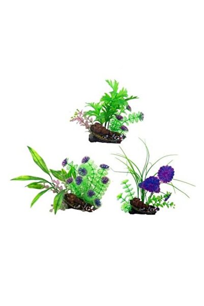 OEM Set de plante acvatice, 3 piese, 9X8X25CM