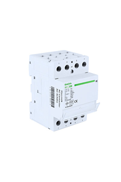 Gacia Contactor modular 4P 63A 4NO 3 module, 4 contacte