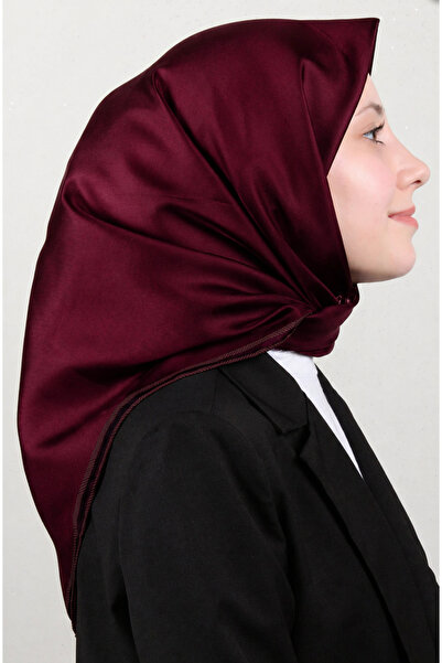 Belli Tivil Silk Scarf 4002 - 31 Burgundy Solid Color