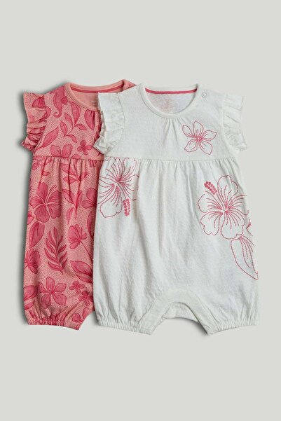 MOTHERCARE قطعتان من الرومبرز المزين بالزهور