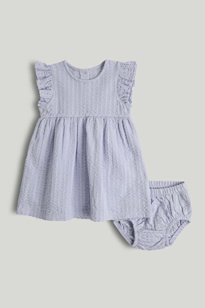 MOTHERCARE Lilac Jersey Dress and Knickers Outfit