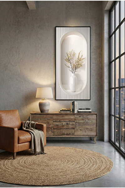 sayetablo Splende - Gerçek Cama Baskı Metal Alüminyum Çerçeveli Tekli Minimal...