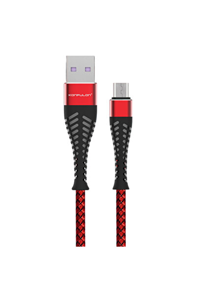 Konfulon S61 Micro USB Cable 1.2m 2.1A - Red