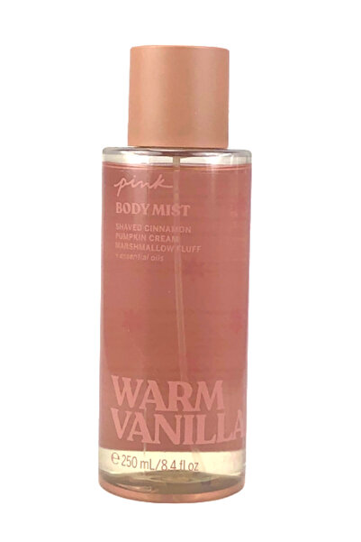 Victoria's Secret رذاذ معطر للجسم برائحة الفانيليا الدافئة الوردية
