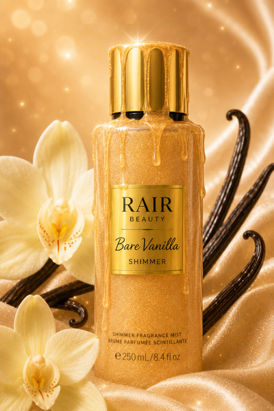 RAİR BEAUTY Vücut Spreyi Bare Vanilla Body Mist Simli Yapı