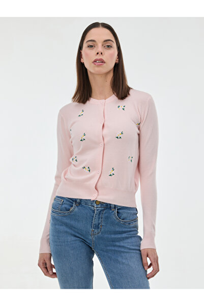 ORSAY Cardigan de damă roz pal cu broderie
