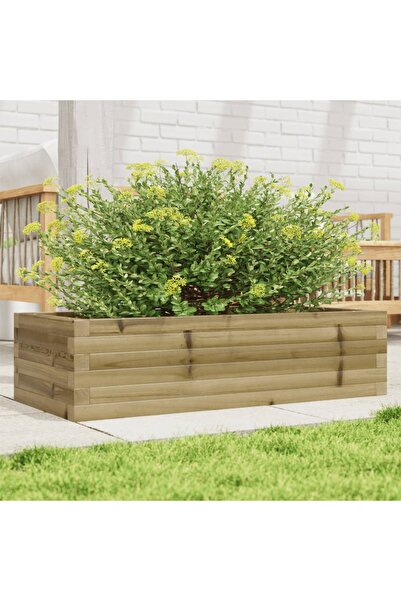 vidaxl Jardiniera de gradina, 90x40x23 cm, lemn de pin impregnat