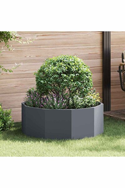 vidaxl Jardiniera Antracit 90 x 90 x 35 cm Otel