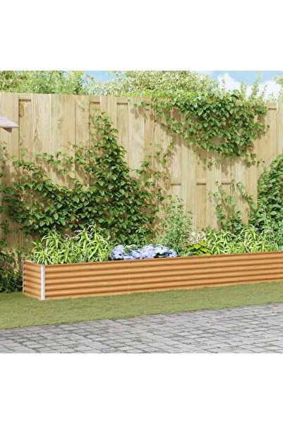 vidaxl Strat inaltat de gradina 775 x 50 x 36 cm Otel Galvanizat