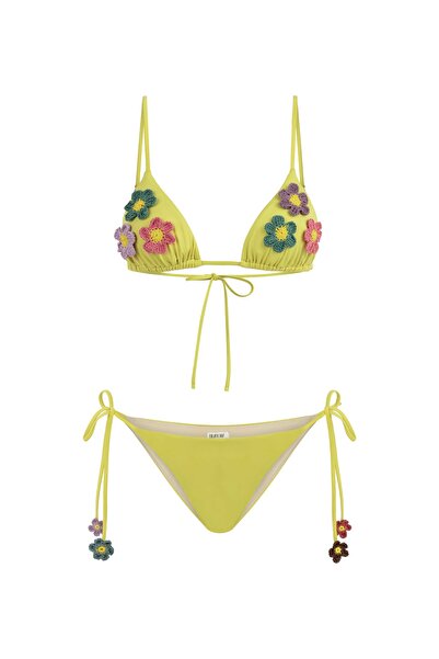 LILYROSE CHIARA Çiçek Detaylı Sarı Bikini Takımı