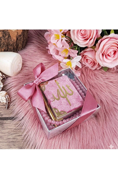 dinihediyelik MİNİ KURAN TESBİH SETİ 20 Lİ PEMBE