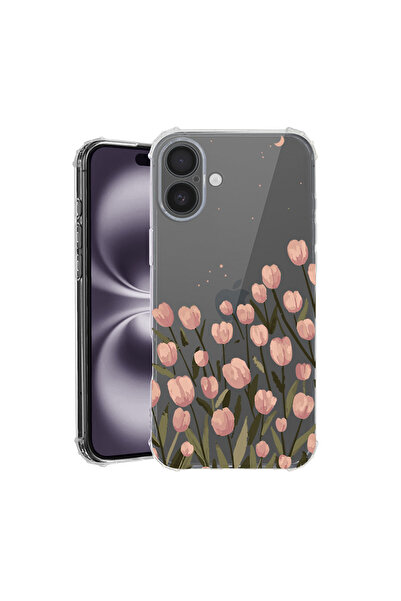 bestcase Husă Antișoc pentru Apple iPhone 16, Floral - Lalea Pastel, 1828630 ...