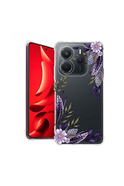 bestcase Husă Antișoc pentru Xiaomi Redmi Note 14 4G, Floral - Levander, 1938...