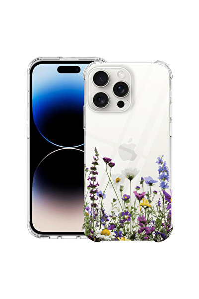 bestcase Husă Antișoc pentru Apple iPhone 14 Pro Max, Florală - Flori sălbati...