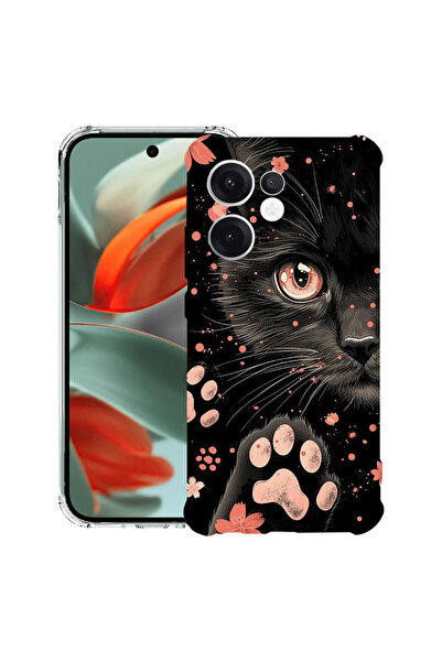 bestcase ®   Husă Antișoc pentru OPPO Reno15F / FS, Pisică Neagră, 3145726 AS...