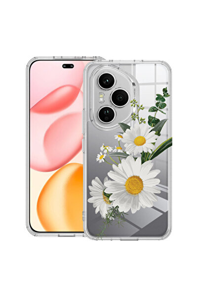 bestcase Husă Antișoc pentru Honor 400 Pro, Florală - Margarete Minimaliste, ...