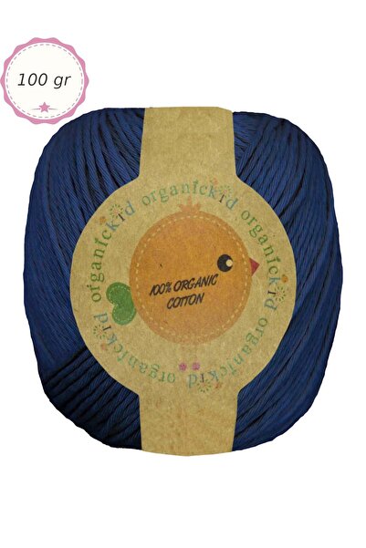 OrganicKid Organik Pamuk Amigurumi Punch 100 gr El Örgü İpi 939 Catai Çivit Mavi