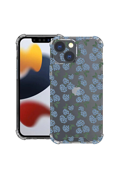 bestcase Αντικραδασμική Θήκη για Apple iPhone 15, Φλοράλ - Σχέδιο Ορτανσίας, ...