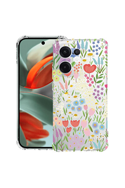 bestcase Husă Antișoc pentru OPPO Reno13, Florală - Lalea Colorată, 2051629 A...