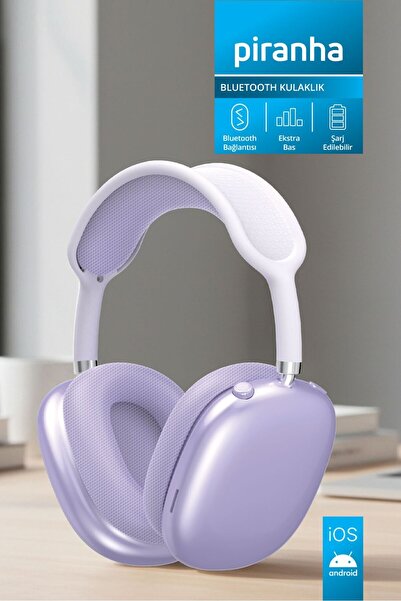 Piranha 2221M Kablosuz Bluetooth Kulak Üstü Kulaklık| Kılıflı | Şarj Edilebil...