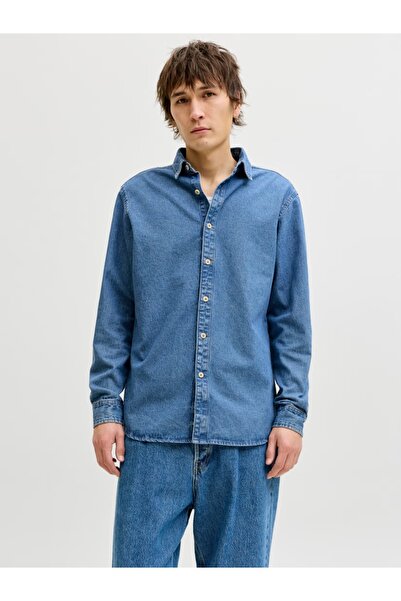 Jack & Jones Cămașă de blugi pentru bărbați, Stanley, croială normală