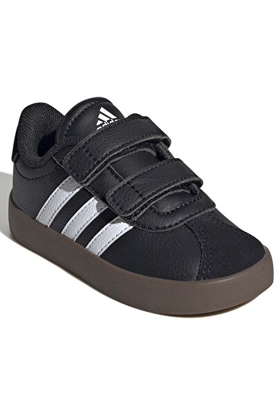 adidas Vl Court 3.0 Cf I Orthopedic Children's Sports Shoes Black-White