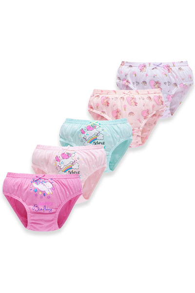 Choice12 65 (4-5 Years) 22GS001 5Pcs/Set Children Underwear For Girls Cotton ...