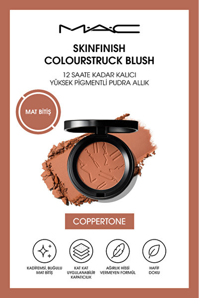 M.A.C Skinfinish Colourstruck Blush 12 Saate Kadar Kalıcı, Yüksek Pigmentli P...