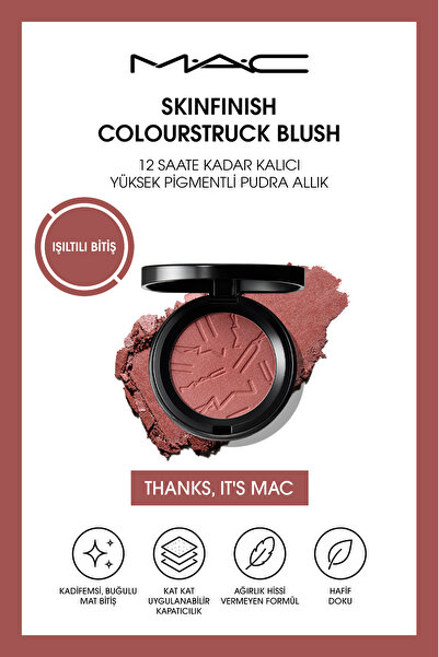 M.A.C Skinfinish Colourstruck Blush 12 Saate Kadar Kalıcı, Yüksek Pigmentli P...