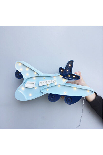 Little Lights Lampa Avion, Light Blue
