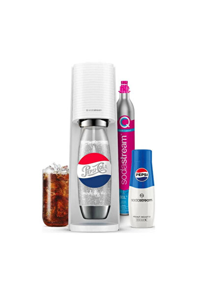 sodastream Terra White Megapack Pepsi Συσκευή Παρασκευής Ανθρακούχου Νερού