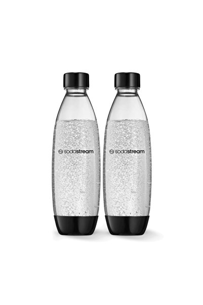 sodastream Slim Μαύρο Πλαστικό Μπουκάλι 1lt (2 τεμάχια)