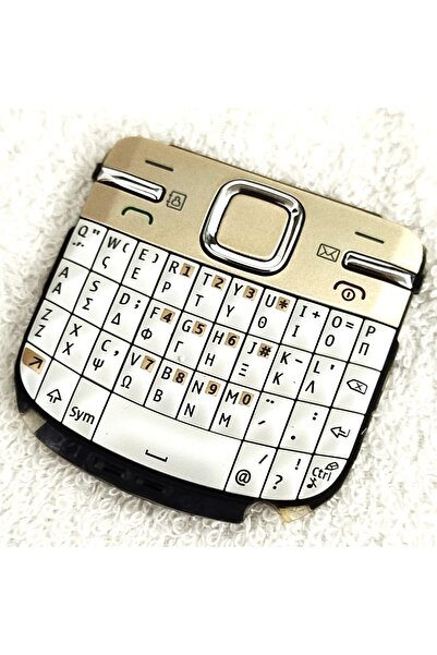 Nokia C3-00 ORİJİNAL TUŞ TAKIMI GOLD BEYAZ
