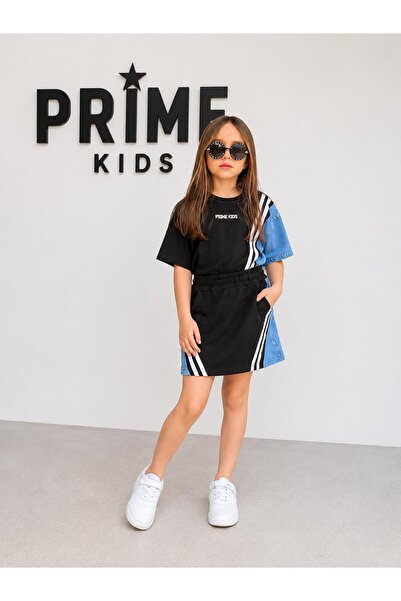 Prıme KIDS طقم تنورة مثالية للفتيات مع زينة احتفالية، مناسب للأعمار من 5 إلى ...