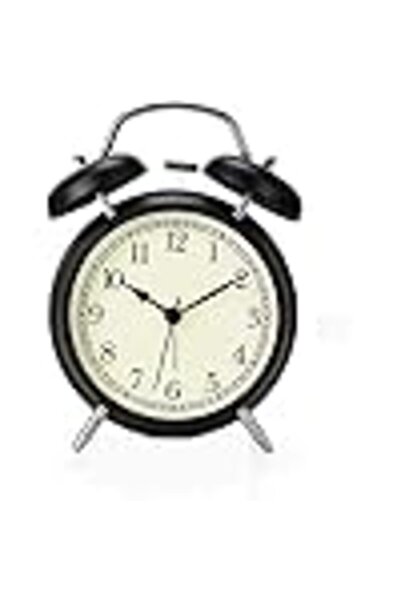 Yelajoy Metal mechanical desktop alarm clock with backlit dial, lazy alarm cl...
