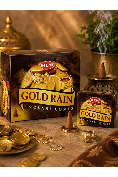 Hem Tütsü Gold Rain Konik Tütsü 120 Adet – Özel Aromalı Konik Tütsü