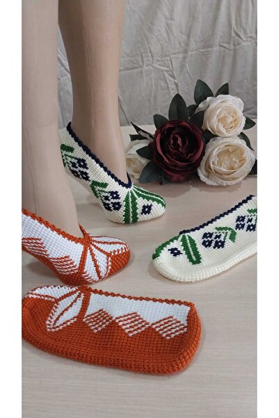 Papatyam 2 Pieces/ 37-38 Tunisian Handmade Dowry Booties