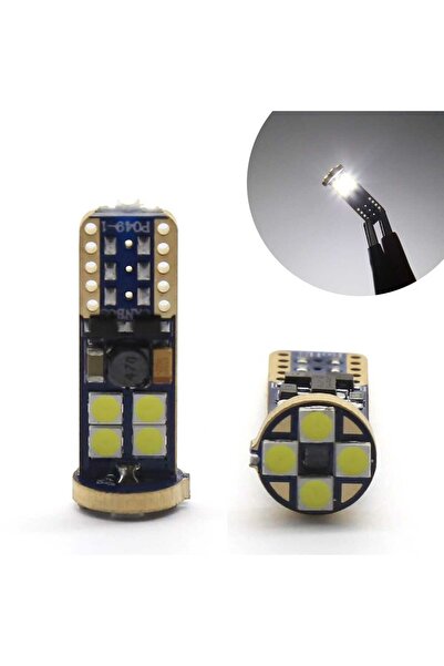 Matec T10 LED Λάμπες 'Ψείρες' Αυτοκινήτου Canbus 5W 12-24V Φυσικό Λευκό - Σετ...