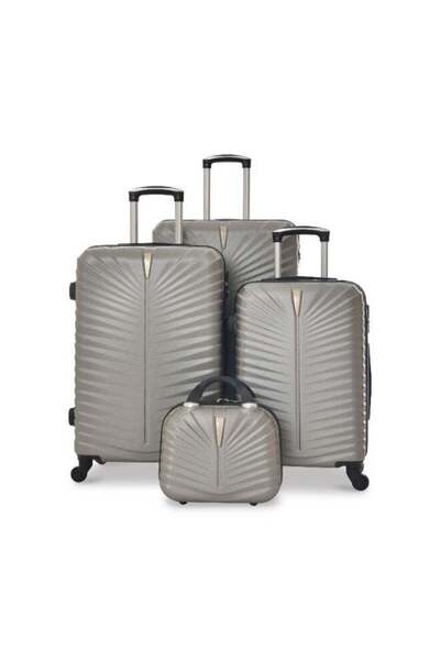 New Travel 4-Piece Trolley Luggage Set with Wheels, Hard Shell ABS, 360° Spin...