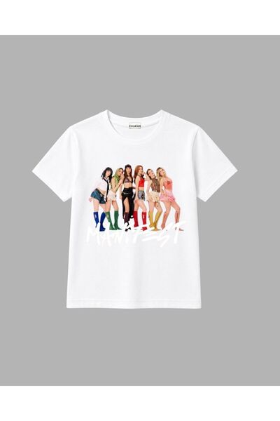 cirokids %100 Pamuklu Manifest Girls Grubu Kız Çocuk Tişörtü