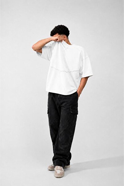 Generic Men's Oversize T-Shirt Casual Premium Material 58% Cotton 35% Polyest...