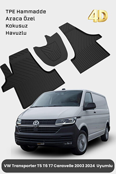 Hitaks Volkswagen Transporter T5 T6 T7 Caravelle 2003 2024 Uyumlu Paspas Arac...