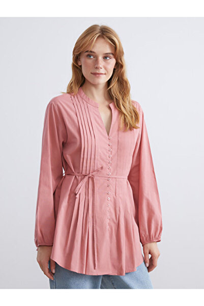 LC Waikiki Ruffled Collar Pleated Blouse