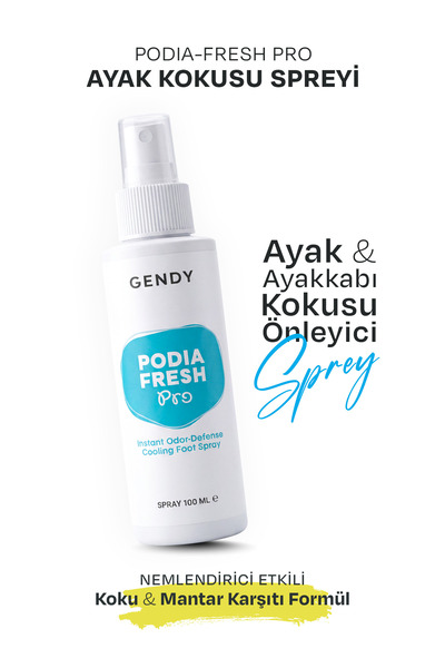 GENDY Podia-Fresh Pro - Ayak ve Ayakkabı Kokusu Önleyici, Bakteri Karşıtı ve ...