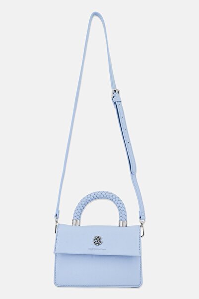Christian Lacroix CXL by Women Jardin Braided Handle Cross Body Bag, Ice Blue
