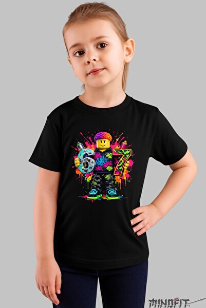 GILDAN Tricou Roblox Six Seven Colorat In Stil Electric