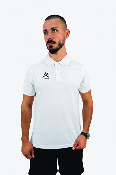Fitskin Tricou polo alb junior TEAM