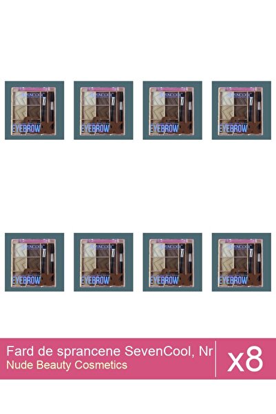 Makeup Set 8x Fard de sprancene SevenCool, Nr 1